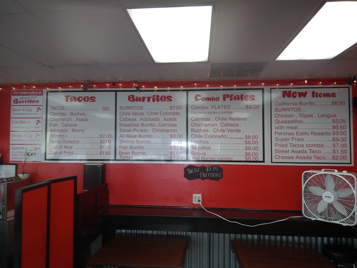 Tacos Omanas Menu - Image 5